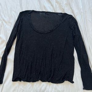 Sheer sparkle splendid long sleeved shirt M